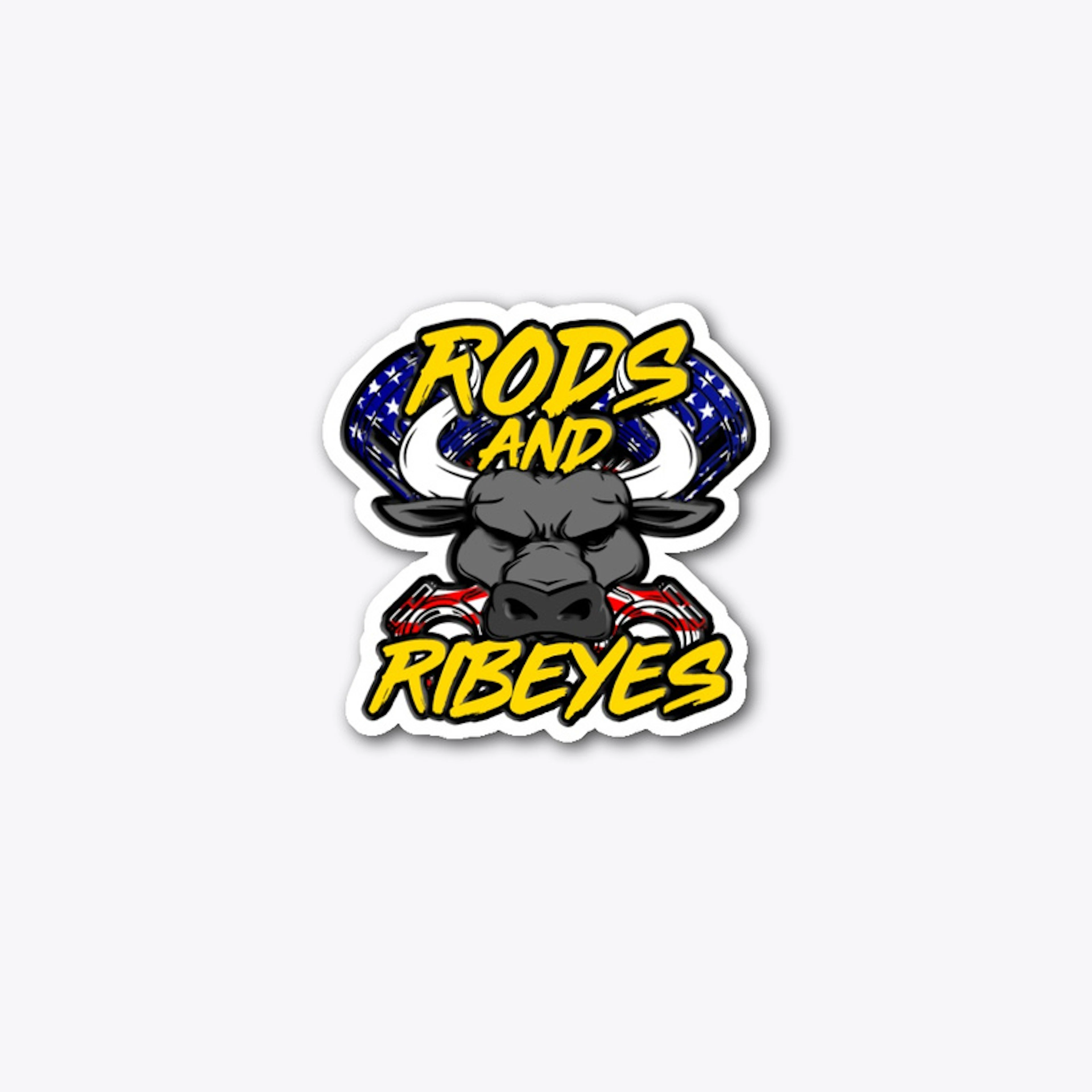 Rods & Ribeyes MERICA sticker