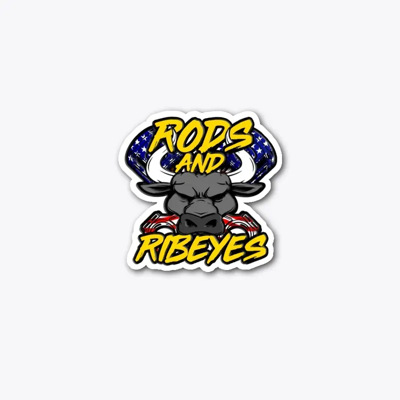 Rods & Ribeyes MERICA sticker